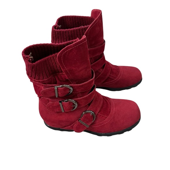 Refresh Maroon Ankle Boots for Women Size 7 - Picture 7 of 11